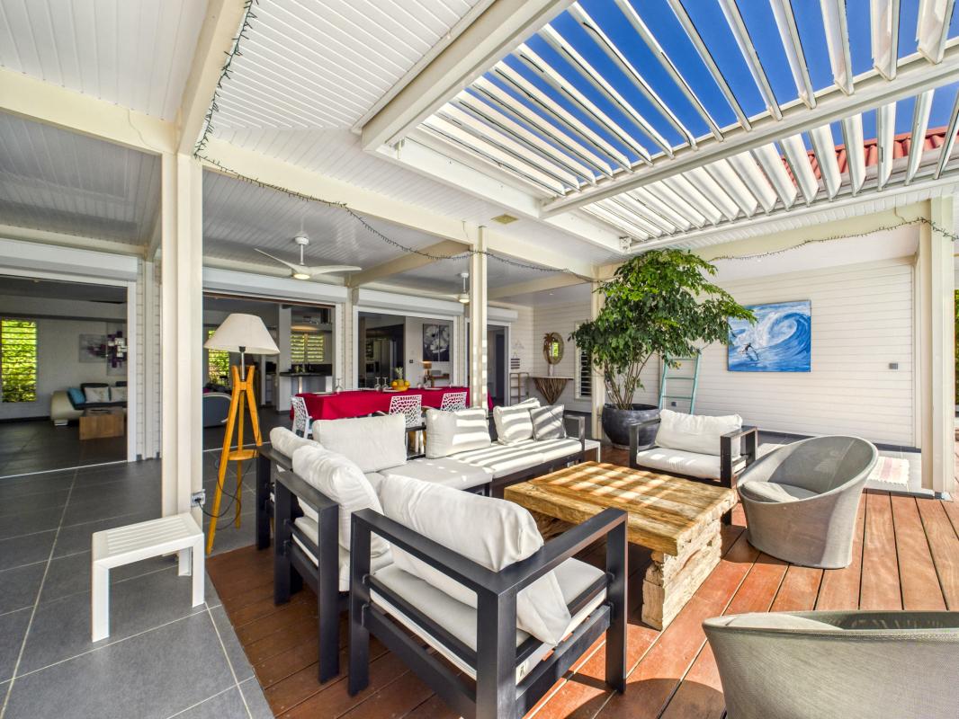 11.Location Villa piscine vue mer Saint François Guadeloupe_Terrasse.